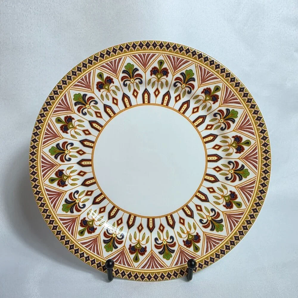 ONE Queens Imari Salad Plate Diamond Border with Floral Arches